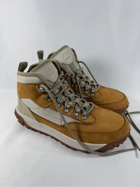 Timberland Womens Waterproof Hiking Boots Brown Beige US 8 Excellent